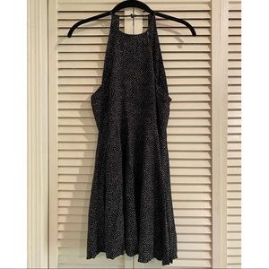 Navy & white polka dot halter dress from Urban Outfitters